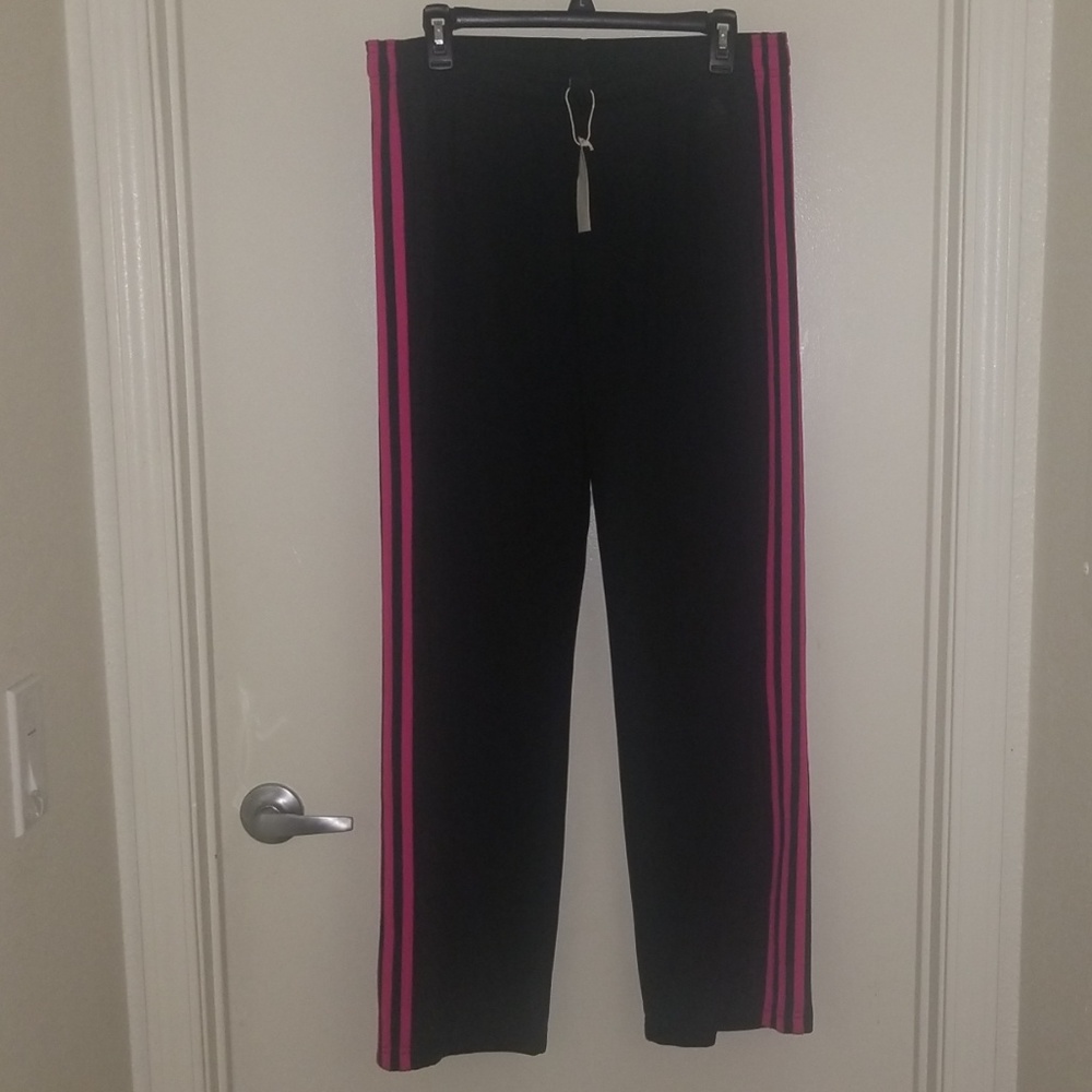Brand new adidas hot pink 3 strip track pant
